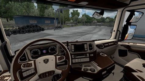 Scania Sandr Cmi Brown And Beige Interior V1 0 Fs19 Fs17