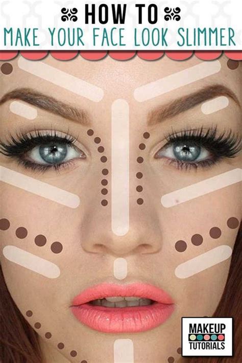 How To Make Your Face Look Slimmer Infographics For Contouring