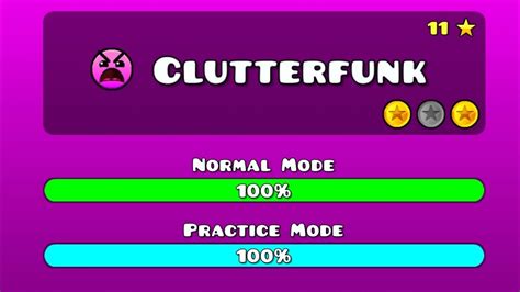 I Beat Clutterfunk In Geometry Dash Youtube