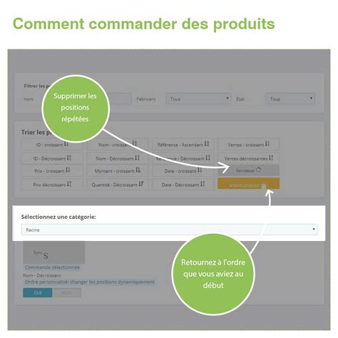 Classer Les Produits Par Cat Gorie Ordre D Affichage Prestashop Addons