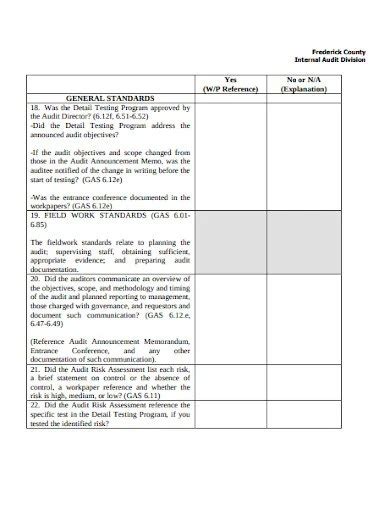 Audit Working Papers Template Auditing Accounts Payable And Expenses