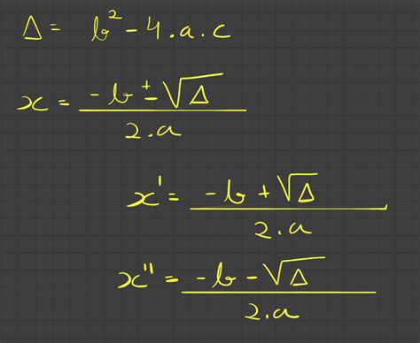 equations - How to separate Quadratic formula between delta and x' and ...