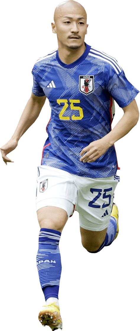 Daizen Maeda Japan football render - FootyRenders