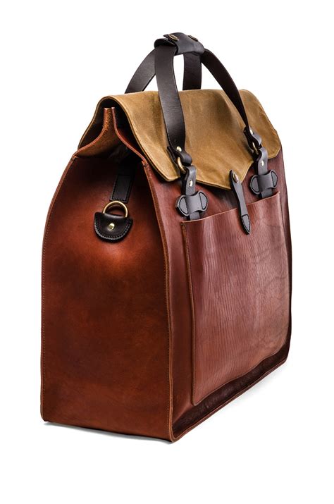 Lyst Filson Large Leather Tote In Brown For Men