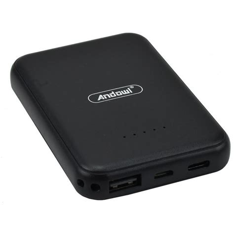 Andowl MagSafe Power Bank 6000mAh με Θύρα USB A και Θύρα USB C Μαύρο