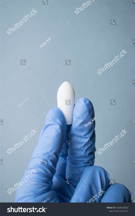 Hand Glove Holds Vaginal Rectal Anal Stock Photo 1638450820 Shutterstock