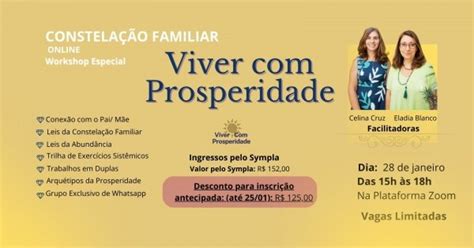 Workshop Especial Viver Prosperidade ONLINE Online Sympla