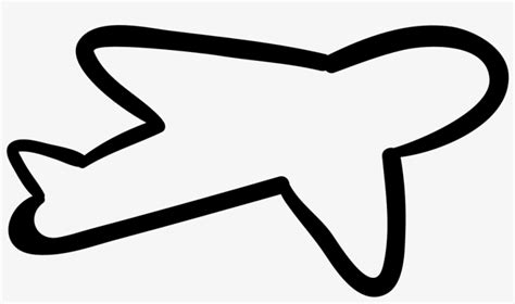 Airplane Outline - - Airplane Outline Clip Art - Free Transparent PNG ...