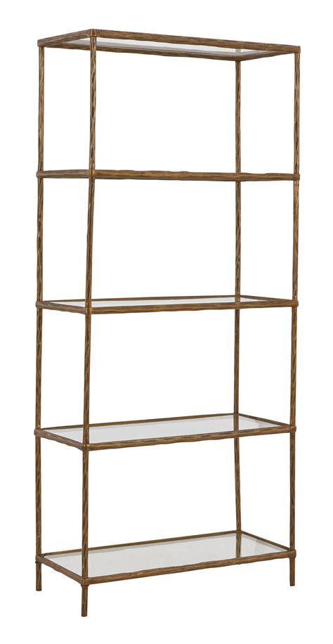 Belfort Select Ryandale 616997814 Bookcase In Antique Brass Finish Belfort Furniture