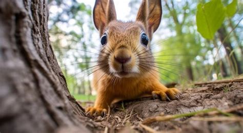 Premium Photo Closeup Of Cute Squirrel In The Park Cute Squirrel In