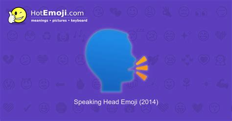 🗣️ Speaking Head Emoji Meaning with Pictures: from A to Z