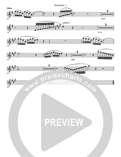 Emmanuel Oboe Sheet Music Pdf G Worship Praisecharts