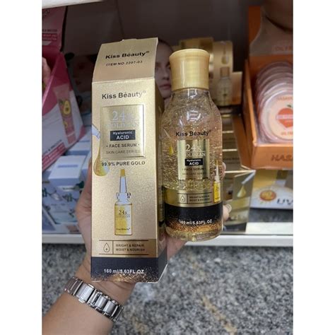 Kiss beauty 24k goldzan hyaluronic acid 160ml. คิส บิวตี้ 24เค โกล์ดเซ ...