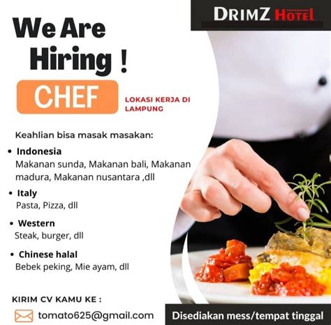 Lowongan Kerja Chef Di Drimz Hotel JakartaKerja