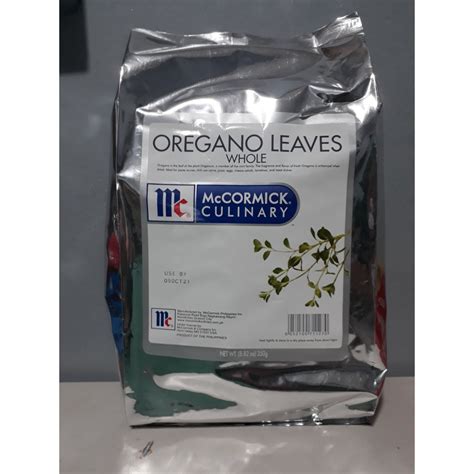 Mccormick Oregano Leaves Whole G Herbs And Spices Shopee Philippines