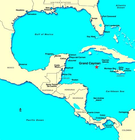 Grand Cayman Islands Map | World Map 07