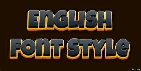 English Font Style Text Effect and Logo Design Font