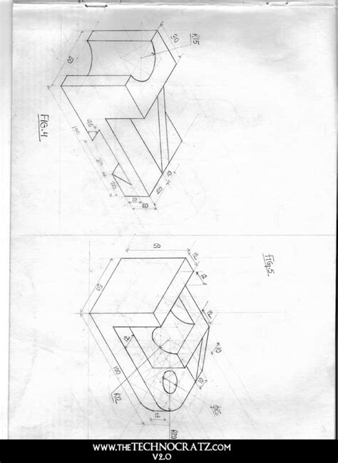 Isometric projection - engineering drawing b.tech