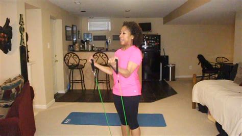 Resistance Bands Biceps Curls Youtube