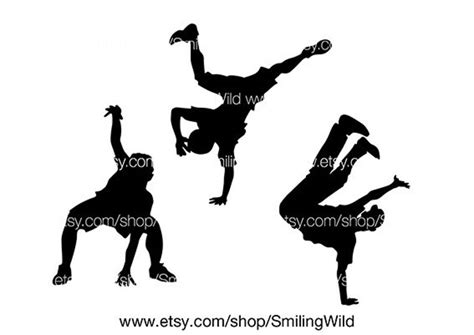 Breakdance Svg Cut File Cuttable Silhouette Street Dances Etsy