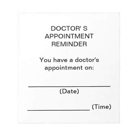 Doctor S Appointment Reminder Notes Doctor Appointment Reminder Doctor