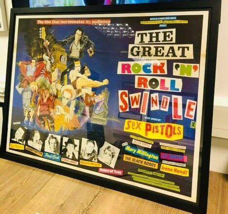 SEX PISTOLS THE GREAT ROCK ROLL SWINDLE ORIGINAL FILM POSTER The