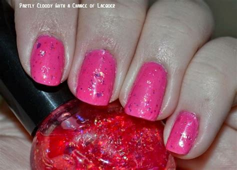Partly Cloudy With A Chance Of Lacquer Hot Pink Shreds