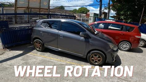 Wheel Rotation Toyota Wigo Car Vlog Youtube