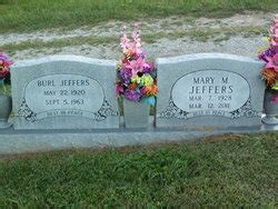 Mary Magaline Hamblin Jeffers M Morial Find A Grave