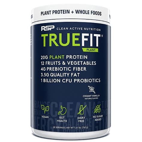 Rsp Truefit Non Dairy Plant Based Protein Powder Healthy Weight Loss