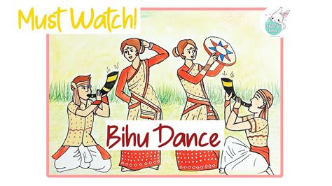 Bihu Drawing Tutorial Magh Bihu Assam Festival Dance Memory Drawing