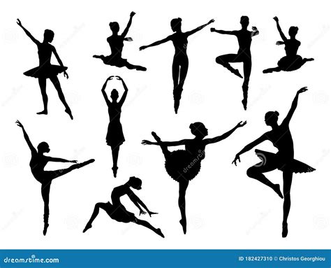 Siluetas Bailarinas De Baile Ilustraci N Del Vector Ilustraci N De