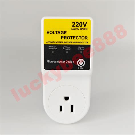 Voltage Surge Protector / Power Surge Protector Power On Delay 20A 3500W Lightning Protection ...