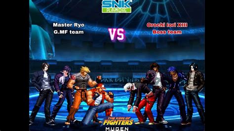 Kof Mugen Master Ryo Sakazaki G Mf Team Vs Orochi Iori Yagami Xiii