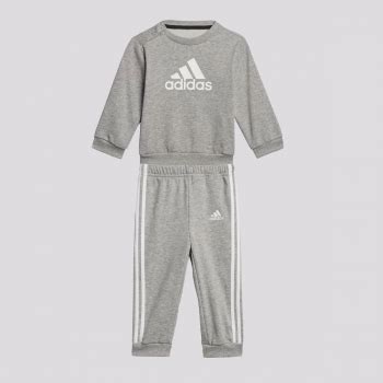 Agasalho Adidas Big Logo Jogger Infantil Cinza Futfanatics