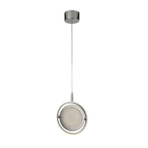 Searchlight Gyroscope Led Ceiling Pendant Chrome Crystal Sand 5301