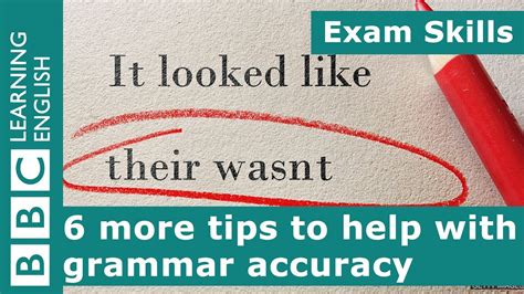 Exam Skills More Tips To Help With Grammar Accuracy Youtube