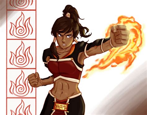 Korra The Firebender By Punker Rocker On Deviantart