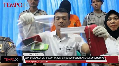 Depresi Kakek 61 Tahun Diringkus Polisi Karena Konsumsi Sabu Video