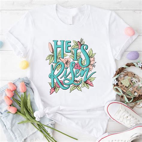 He Is Risen Christian T Shirt Sale Guidingcross