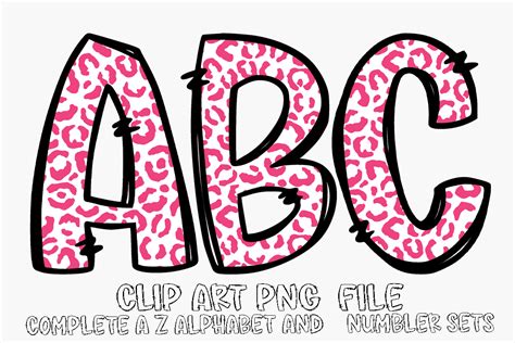 Valentine Leopard Alphabet Sublimation Graphic By YO Design Creative