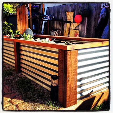 Planter Boxes Corrugated Metal - G4rden Plant