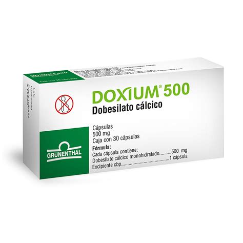 Cápsulas Doxium 500mg Caja Con 30 Cápsulas Chedraui