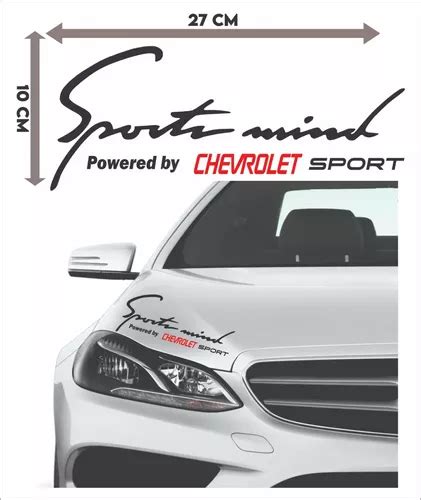 Sticker Sport Mind Chevrolet Lujo Automotriz Alta Calidad Meses Sin