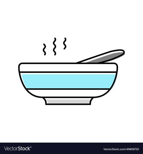 Hot Soup Color Icon Royalty Free Vector Image VectorStock