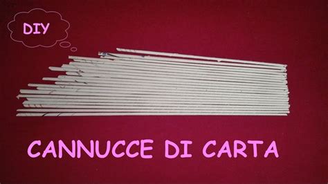 Come Fare Le Cannucce Di Carta Cannucce Carta Riviste Riciclate