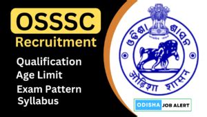 OSSSC RI ARI Amin New Recruitment 2024 Apply For 1411 Posts Odisha