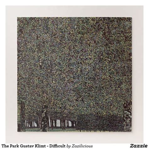 The Park Gustav Klimt Difficult Jigsaw Puzzle Zazzle Difficult