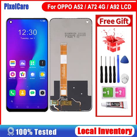 Original LCD With Frame For OPPO A52 A72 4G CPH2067 A92 2020