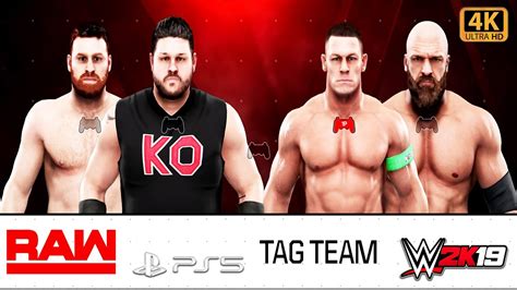 WWE 2K19 FULL MATCH Kevin Owens And Sami Zayn Vs John Cena And